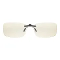 AntiBlue - Rectangle Block Blue Light /L Clip On Sunglasses for Men & Women